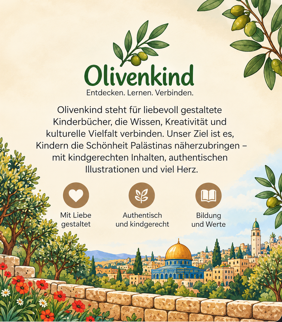 Palästina Kinder Malbuch - Ausmalen, entdecken und lernen