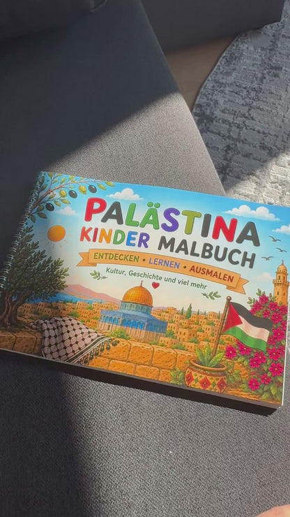 Palästina Kinder Malbuch - Ausmalen, entdecken und lernen